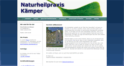 Desktop Screenshot of naturheilpraxis-kaemper.de