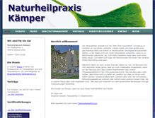 Tablet Screenshot of naturheilpraxis-kaemper.de
